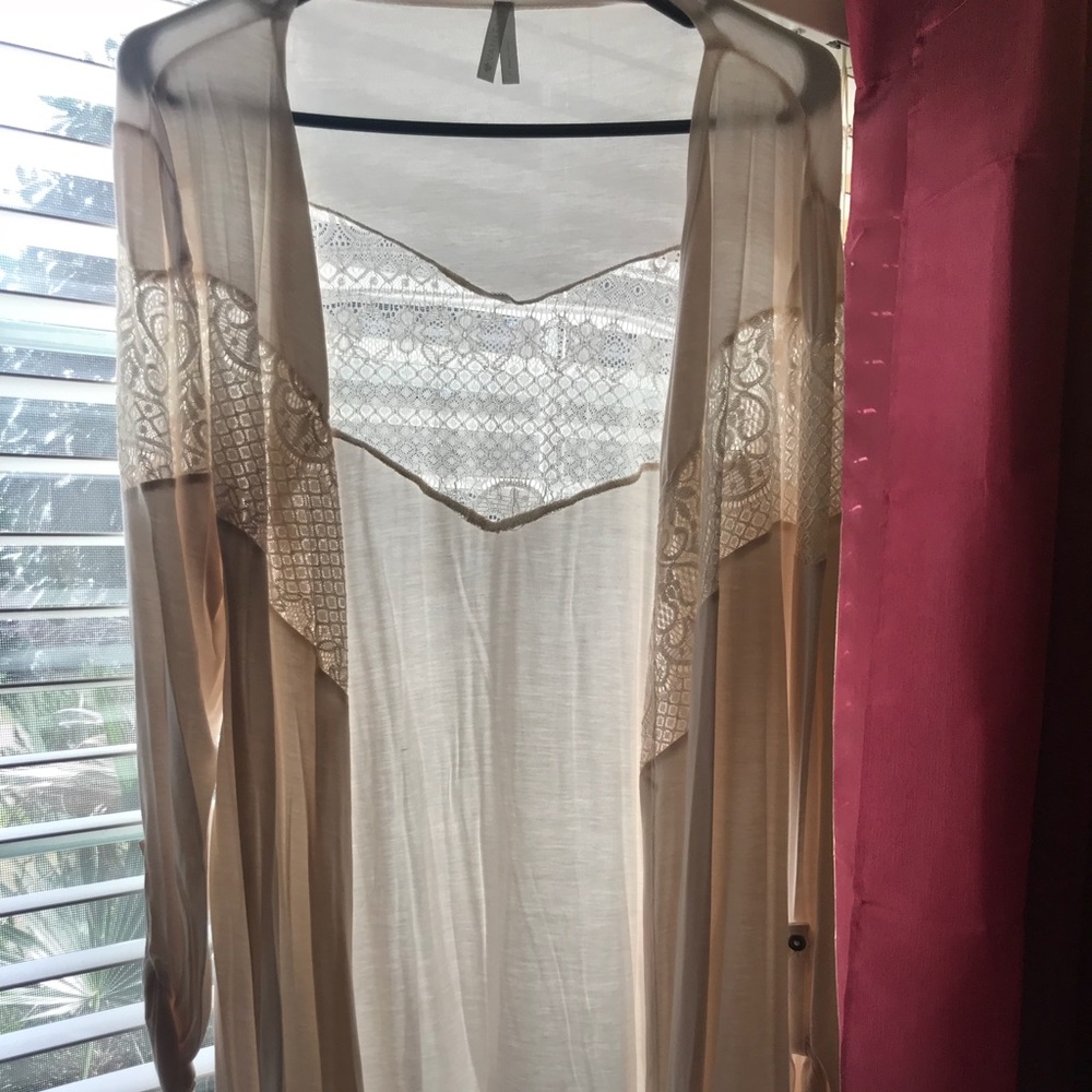 Creme vanity cardigan